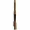 Ekena Millwork Davenport Rough Sawn Timber Gable Bracket, Western Red Cedar, 60"W x 38"H x 2"D x 6"F, 15/12 Pitch GBW060X38X0206DAV00RWR - alternate 5